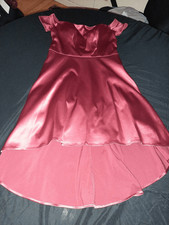 Jr Size 5 Sequin Hearts Off the Shoulder High Low Formal Prom Bridesmaid Dress
