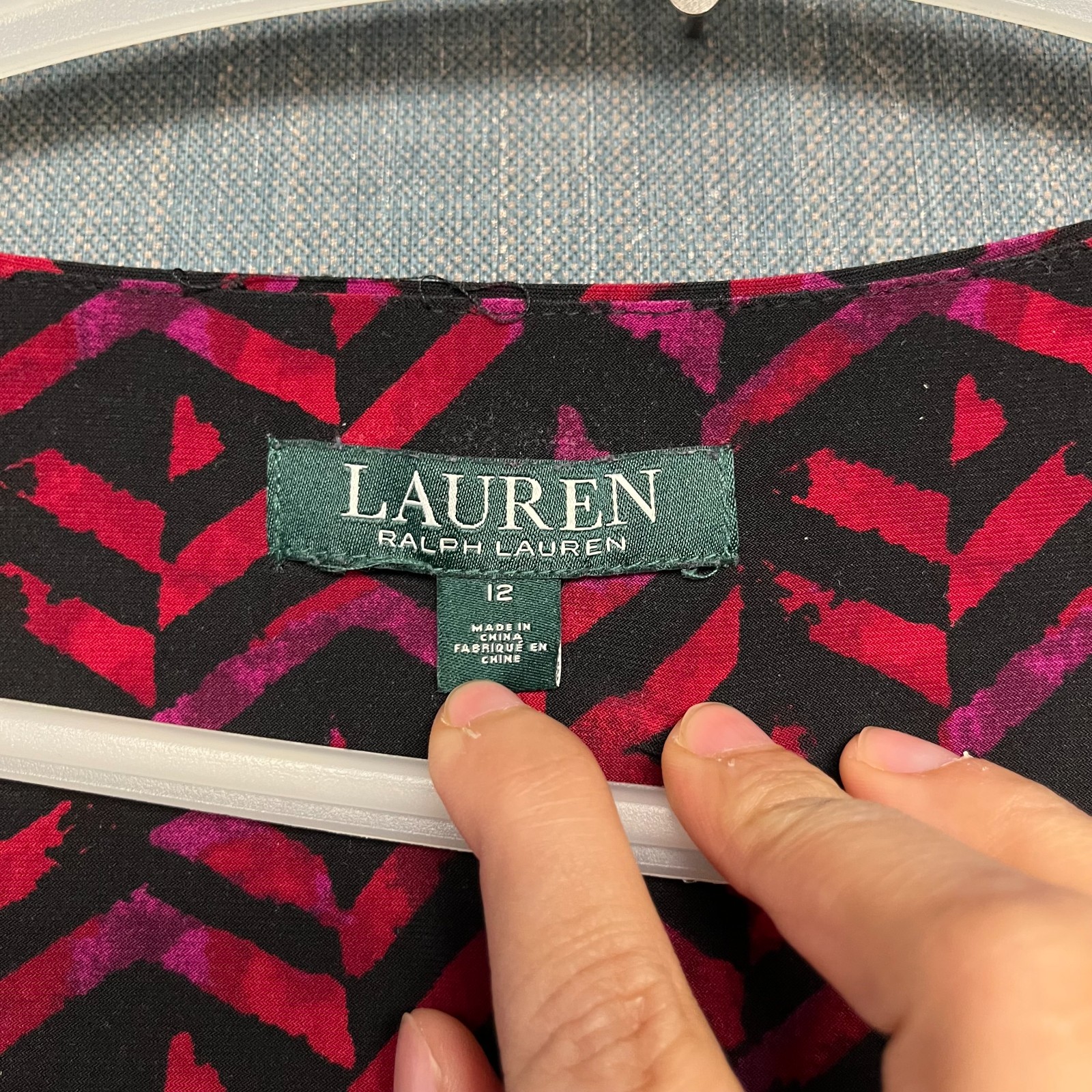 Lauren Ralph Lauren Women’s Sheath Dress Size 12 Pink Ruched Surplice Faux Wrap thumbnail 6