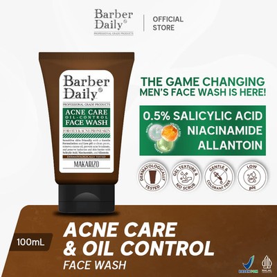 Barber Daily Oil Control Face Wash 100mL & Acne Care