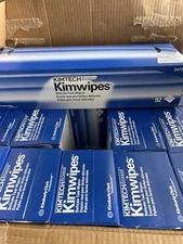 Case Kimtech 34721 Kimwipes 14.7"x16.6" 2-Ply Delicate Task Wipers (1380/Ct) New