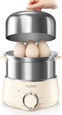 Hard Boiled Egg Cooker - 14-Egg Rapid Stainless Steel Egg Boiler with 30-Min Ti