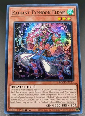 #ad #ad Yugioh Radiant Typhoon Eldam DOOD EN013 1st Edition Super Rare NM $1.99