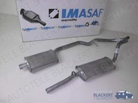 Imasaf Auspuffset Mitteltopf + Endtopf für Ford Granada 2.0 (Gui) 1979-1985
