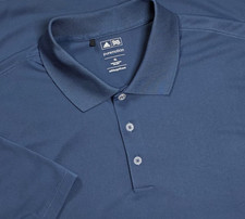 Adidas Performance Polo Golf Shirt Blue Mens XL Short Sleeve Puremotion