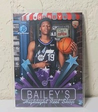 2025 26 BOWMAN CHROME ACE BAILEY HOBBY STARS INSERT SP TRUE ROOKIE CARD JAZZ🔥🔥