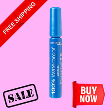 Rimmel 100% Waterproof Long-lasting Mascara, Black, 8ml
