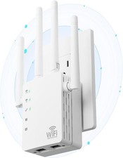 WiFi Extender, 2026 Signal Booster with Dual Band 5GHz/2.4GHz, Long Range Up to