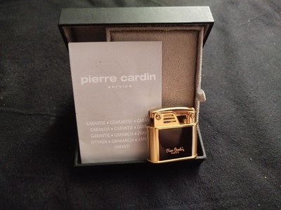 Pierre Cardin Paris Luxus Feuerzeug Gold Schwarz NOS unbenutzt mit OVP