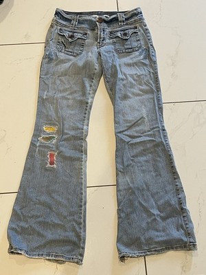 Z. Cavaricci Women s Flare Bottom Patchwork Jeans Size 5