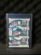 2023 National Treasures Amon ra  David Montgomery Jared Goff triple shield