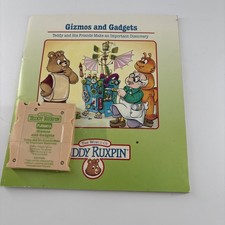 1986 Vintage The World of Teddy Ruxpin Gizmos and Gadgets Book and Tape