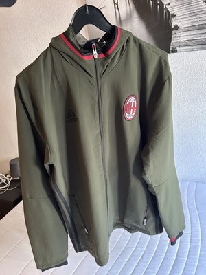 Adidas AC Milan Jacke Olivgrün Gr. L Herren Trainingsjacke