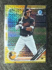 2019 Bowman Chrome Prospects Yusniel Diaz GOLD MOJO REFRACTOR /50 HIT RARE MLB