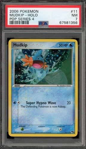 Pokemon Mudkip POP Series 4 Holo #11 PSA 7