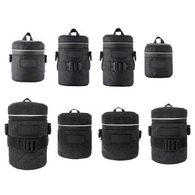 Camera Lens Bag Protector With Reinforced Fabric Construction Shockproof Design
