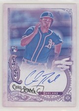2017 Topps Gypsy Queen Missing Black Plate Chad Pinder #GQA-CP Auto rg2