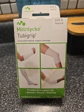 *1-Pack* Molnlycke Tubigrip Elasticated Tubular Support Bandage Size - E Natural