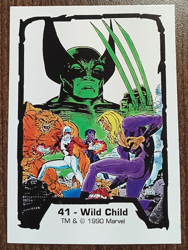Wild Child - 1990 Comic Images Marvel Comics Jim Lee #41