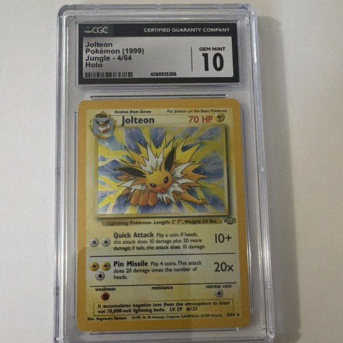 Jolteon (Unlimited) graded CGC 10 for sale on eBay