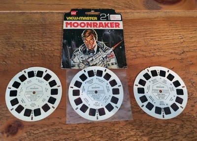 James Bond 007 Moonraker View-Master Rollen 1979 Rodger Moore Backen 3 Dias GAF