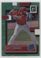 2022 Donruss Optic Rated Rookie Green Dragon Prizm 37/99 Matt Vierling #85 13va