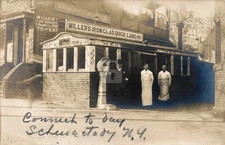 Schenectady NY Millers Iron Clad Diner 1910 RPPC Photo Postcard COPY