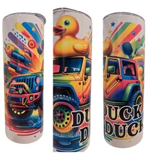 Rubber Duck Offroad 20oz Sublimation Stainless Skinny Sublimation Tumbler Cup
