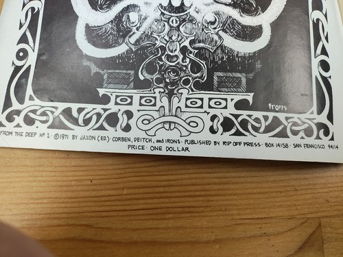 UP FROM THE DEEP #1 1971 2nd print Trippy Psychedelic Comic Anthology Vintage - Picture 15 of 17