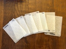 Lot of 7 Embossing Folders Tim Holtz Cuttlebug Lightly Used