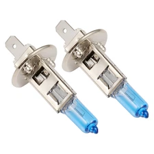 Pair H1 Xenon Super White HID High Low Beam Headlight Fog Light Bulbs 110W 6000K