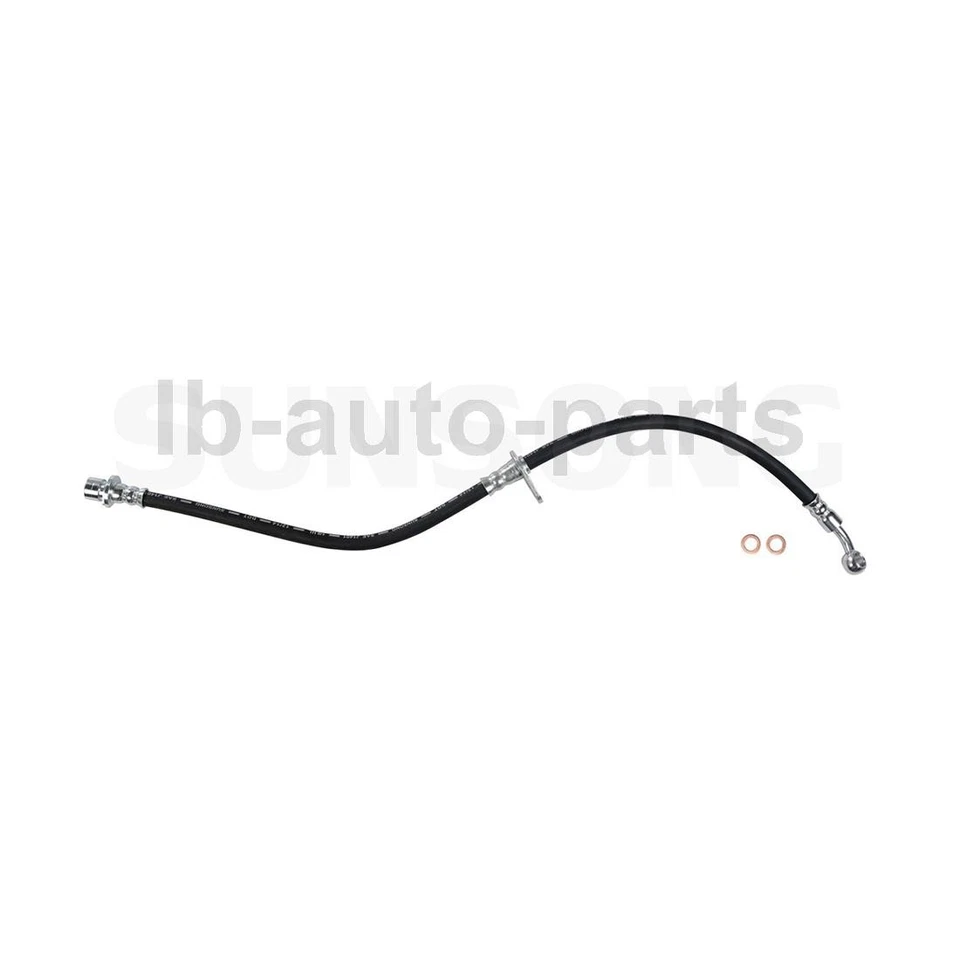 2X Manguera de línea de freno delantero Sunsong para Honda Civic 2001 2002 2003 2004 2005 Foto 3 de 4