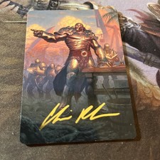 MTG / Karn, Living Legacy - Gold Stamped Art Card -  NM