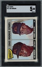 Joe Morgan Sonny Jackson 1965 Topps Rookie Stars #16 SGC 5 HOF