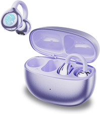 Open Ear Clip Headphones, Wireless Earbuds Bluetooth 5.4 The Over Ear Buds Earph