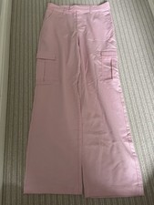 Light Pink Going Out Cargo Trousers H&M Women's Straight Leg EUR 36