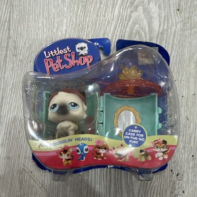 Hasbro Littlest Pet Shop Cat Figure Bobblin' Head Carry Case Toy Ages 4+