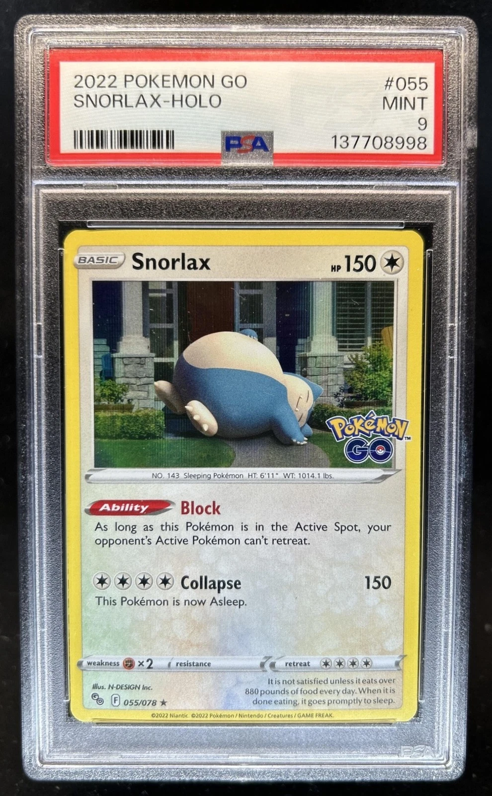 snorlax pokemon go card price - Sword & Shield - Pokemon - - 055/78 [3] Thudding Press (130) This Pokemon also does 30 damage to itself Cert Verification 130535153