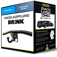 Abnehmbare AnhäNgerkupplung FüR Dacia Lodgy 03.2012-Jetzt Typ JS Brink NEU