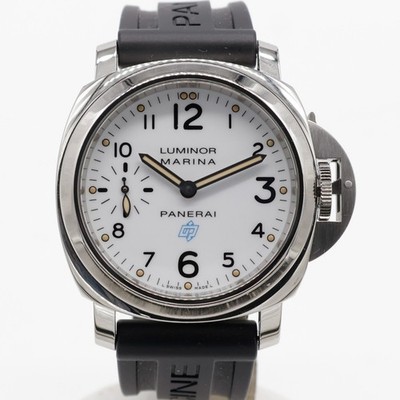 Panerai Luminor Marina Logo Bianco 44mm Steel White PAM00660 Manual Winding