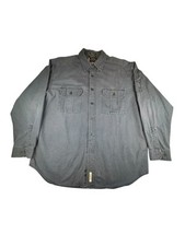 Vtg Eddie Bauer Elkhorn Shirt Men  s L Long Sleeve Button Up 100 Brushed Cotton