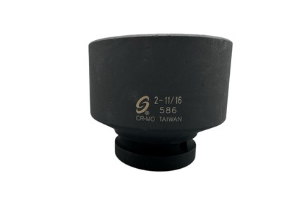 Sunex Tools 1'' Drive Deep Impact Socket 2-11/16'' Black Oxide Finish 586