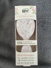 LoveShackFancy X Wet Brush MINI Detangler Hair Brush English Ivy Pink
