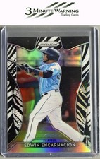 2019 Panini Prizm #144 Edwin Encarnacion Zebra Stripes Prizm #/99