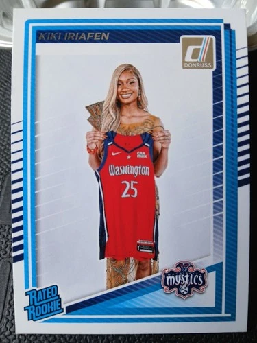 Kiki Iriafen Rated Rookie 2025 Donruss WNBA #94 Washington Mystics RC