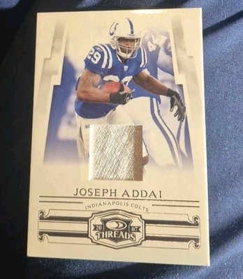 2007 Game Used Donruss Threads Threads Jerseys /250 Joseph Addai #85