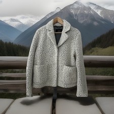 Stylische OPUS Jacke, leicht & warm, Hellgrau, Größe 36”