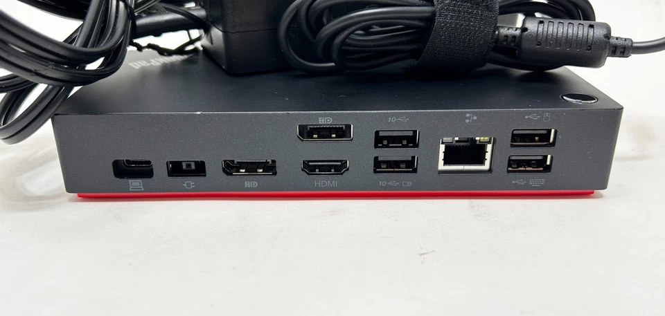 Lenovo LDA-KP ThinkPad Estación de Acoplamiento Universal USB-C con Adaptador de Fuente de Alimentación Foto 2 de 4