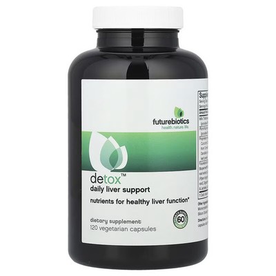Futurebiotics Detox, Daily Liver Support 120 Caps Liver Antioxidant