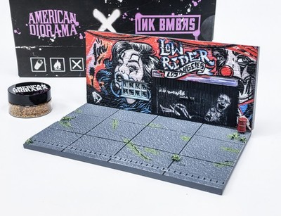 Diorama Street Art La Lowrider 2024 - Amerikanisches Diorama 1:64