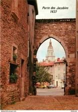 01 - Bourg en Bresse - La Porte des Jacobins dating from 1437 - Automobiles - CPM